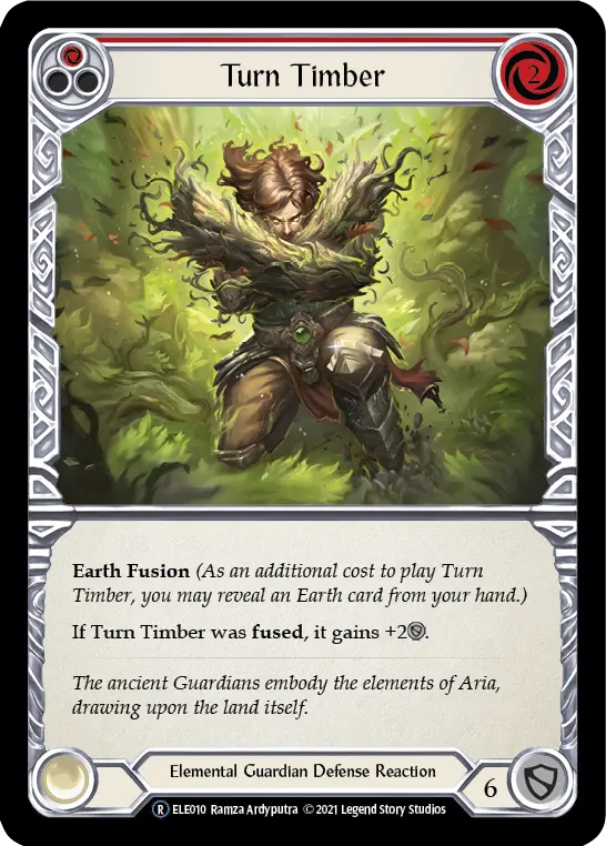 Turn Timber RED U-ELE010 - Tales of Aria - Unlimited - Flesh and blood card