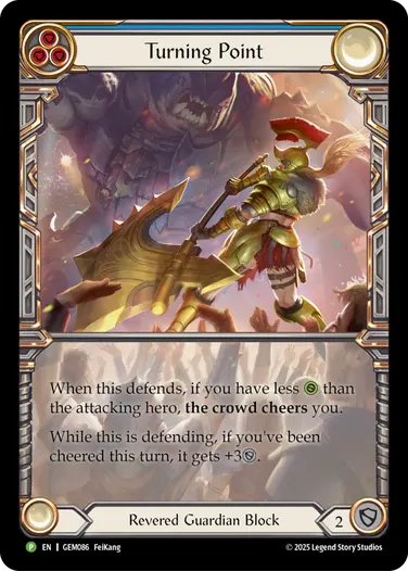Turning Point GEM086 - GEM - Pack 3 - Flesh and blood card