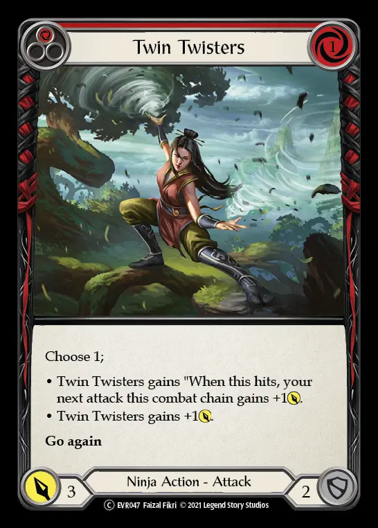 Twin Twisters RED EVR047 - Everfest - Flesh and blood card