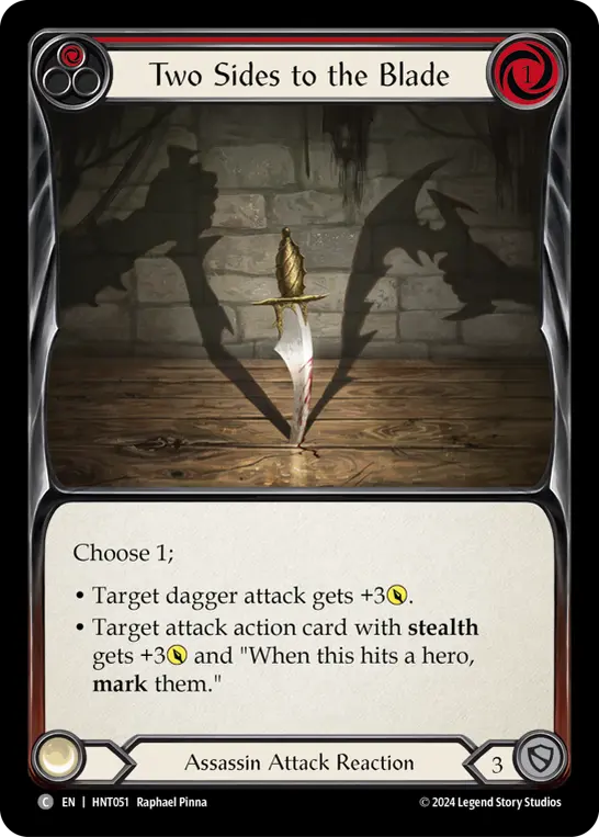 Two Sides to the Blade RED HNT051 - The Hunted - Flesh and blood card