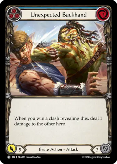 Unexpected Backhand SKA033 - Silver Age Chapter 1 - Kayo - Flesh and blood card