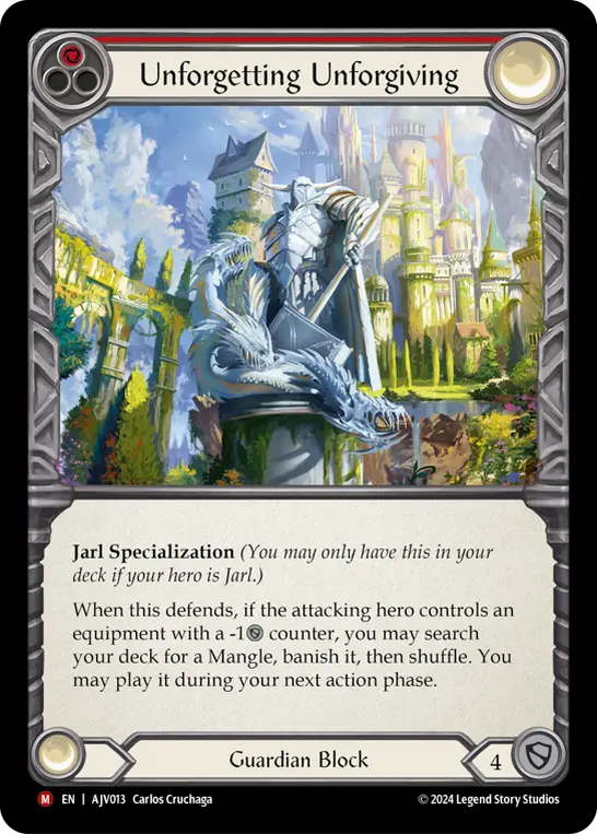 Unforgetting Unforgiving RED AJV013 - Armory Deck Origins - Jarl Vetreiði - Flesh and blood card