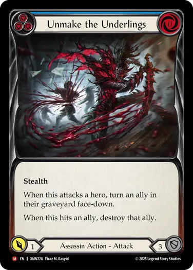 Unmake the Underlings OMN228 - Omens of the Third Age - Flesh and blood card