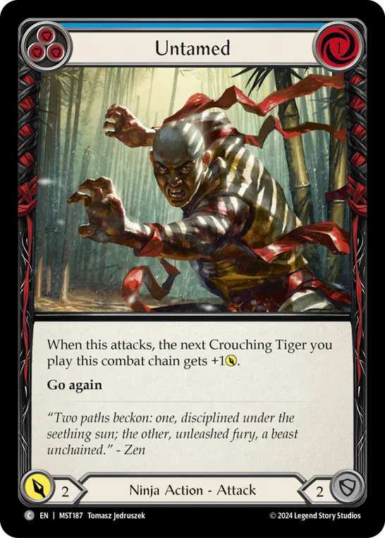 Untamed BLUE MST187 - Part the Mistveil - Flesh and blood card