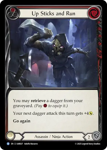 Up Sticks and Run SAR027 - Silver Age Chapter 2 - Arakni, Web of Deceit - Flesh and blood card