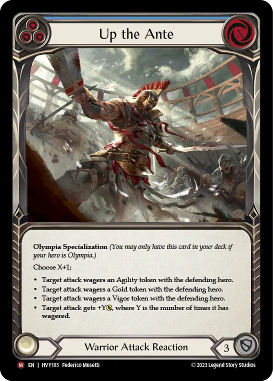 Up the Ante BLUE HVY103 - Heavy Hitters - Flesh and blood card