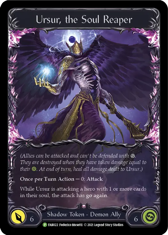 Ursur, the Soul Reaper FAB022-CF - Armory - Season 4 - Flesh and blood card