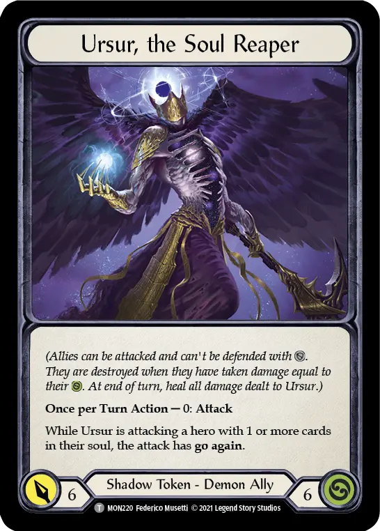Ursur, the Soul Reaper MON220 - Monarch - Flesh and blood card