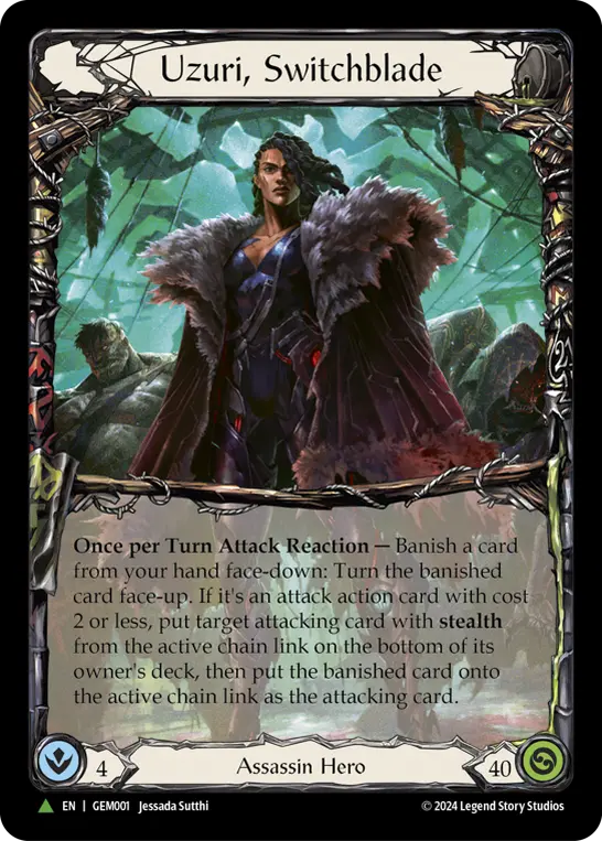 Uzuri, Switchblade GEM001-CF - GEM - Pack 1 - Flesh and blood card