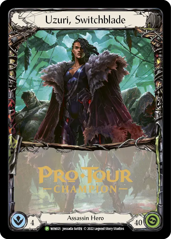 Uzuri, Switchblade WIN021-CF - Pro Tour Champion Cards - Outsiders - Flesh and blood card