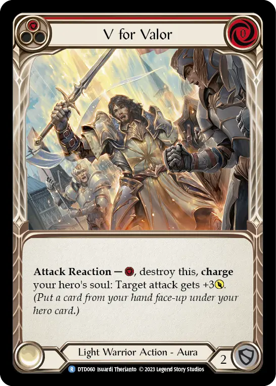 V for Valor RED DTD060 - Dusk till Dawn - Flesh and blood card