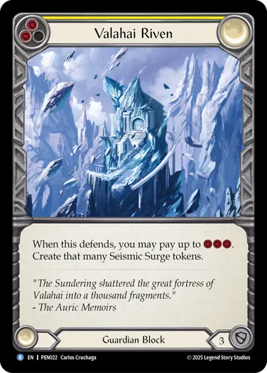 Valahai Riven PEN022 - Compendium of Rathe - Flesh and blood card