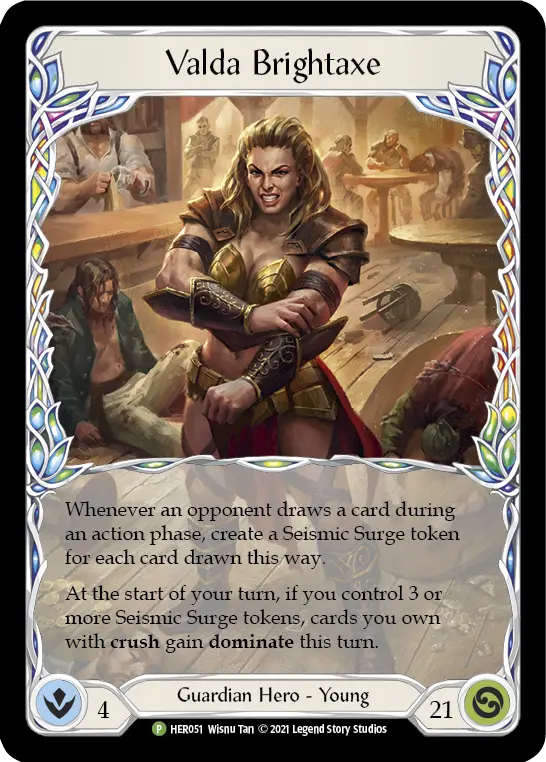 Valda Brightaxe HER051-CF - Armory - Season 6 - Flesh and blood card