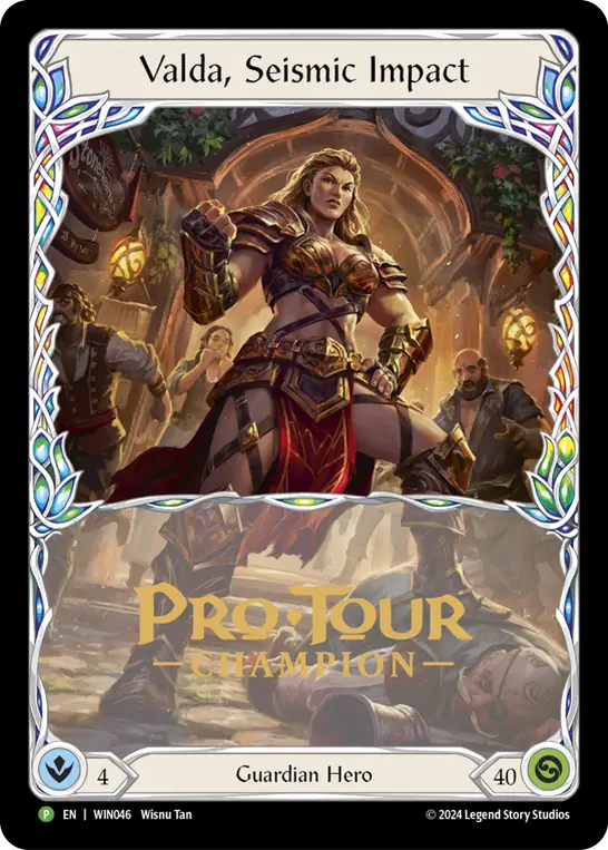 Valda, Seismic Impact WIN046-CF - Pro Tour Champion Cards - The Hunted - Flesh and blood card