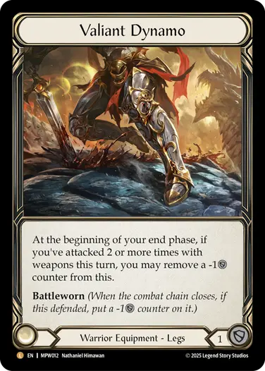Valiant Dynamo MPW012-RF - Mastery Pack Warrior - Flesh and blood card
