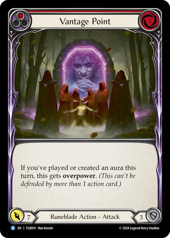 Vantage Point RED FLR010 - Rosetta Blitz Deck - Florian - Flesh and blood card