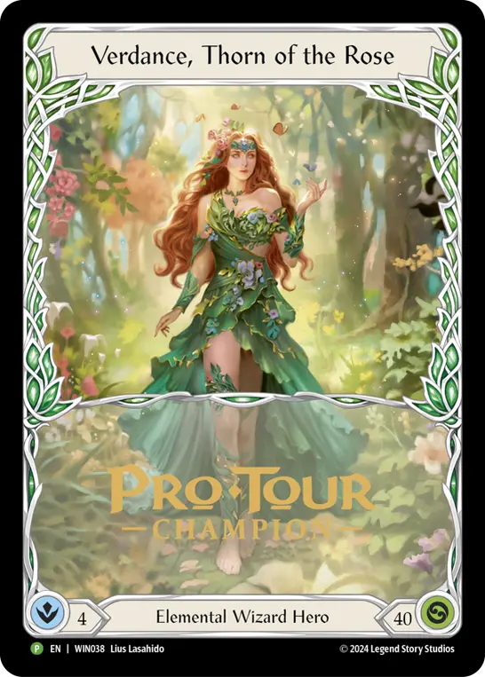 Verdance, Thorn of the Rose WIN038-CF - Pro Tour Champion Cards - Rosetta - Flesh and blood card