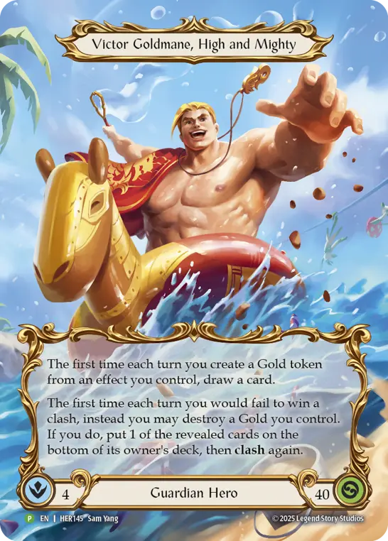 Victor Goldmane, High and Mighty HER145-RF - Pro Tour - Singapore 2025 - Flesh and blood card