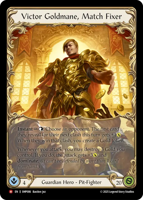 Victor Goldmane, Match Fixer SMP006 - Smash Palace - Flesh and blood card