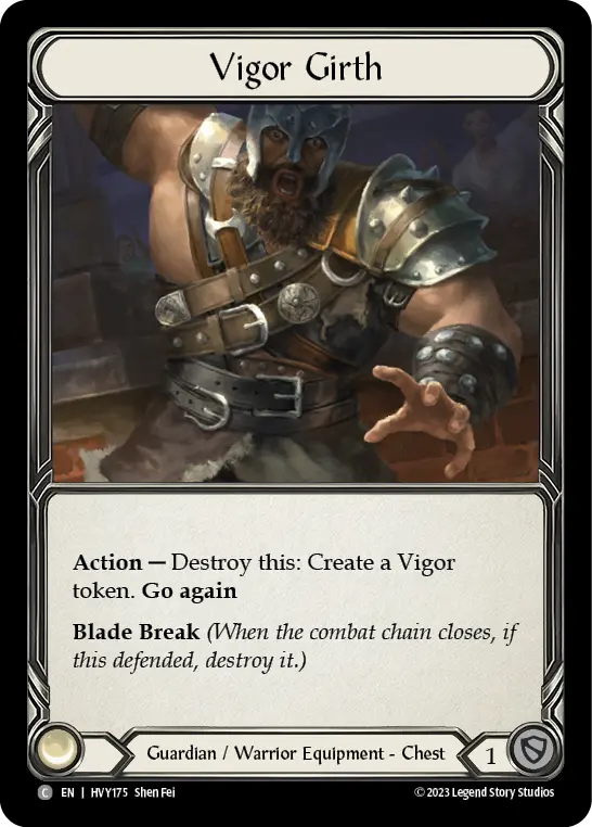 Vigor Girth HVY175 - Heavy Hitters - Flesh and blood card