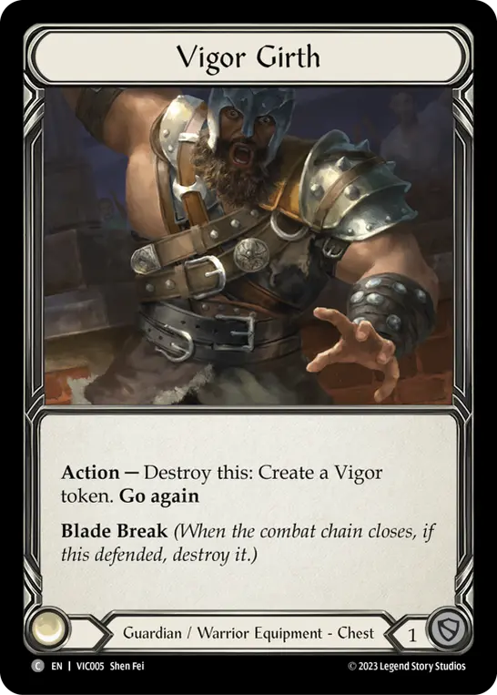 Vigor Girth VIC005 - Victor - Heavy Hitters Blitz Deck - Flesh and blood card
