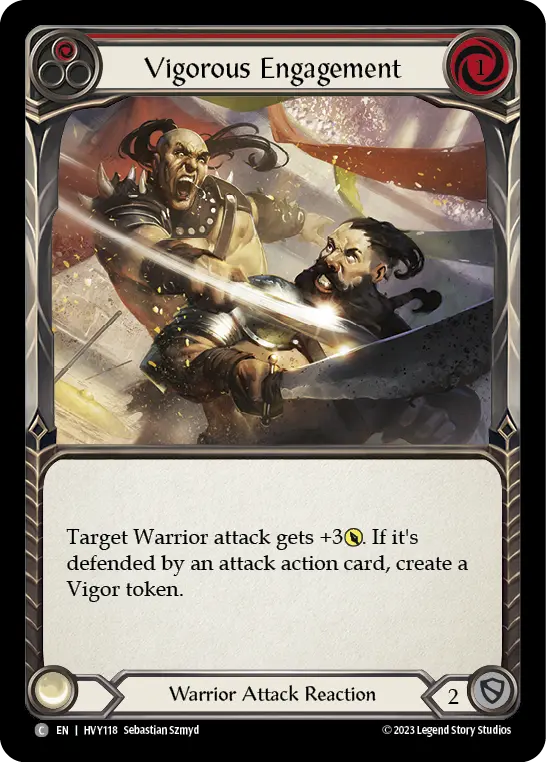 Vigorous Engagement RED HVY118 - Heavy Hitters - Flesh and blood card