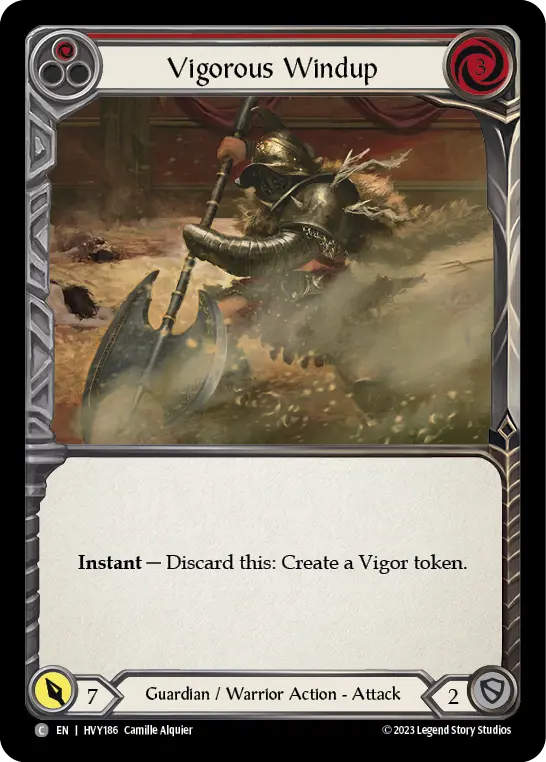 Vigorous Windup RED HVY186 - Heavy Hitters - Flesh and blood card