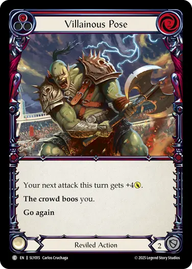 Villainous Pose SLY015 - Silver Age Chapter 3 - Lyath Goldmane - Flesh and blood card