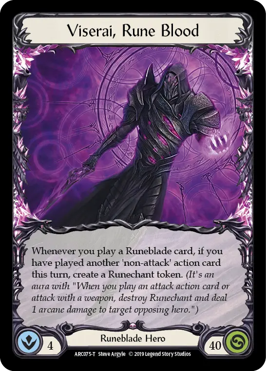 Viserai, Rune Blood ARC075 - Arcane Rising - Flesh and blood card