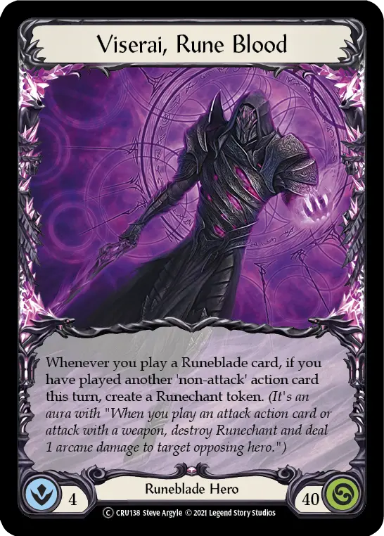 Viserai, Rune Blood U-CRU138 - Crucible of War - Unlimited - Flesh and blood card