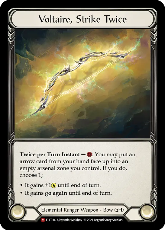 Voltaire, Strike Twice ELE034 - Tales of Aria - Flesh and blood card