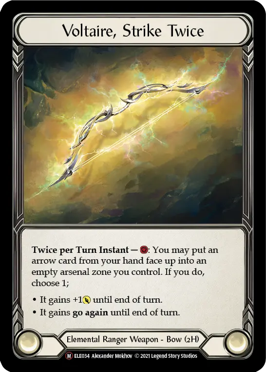 Voltaire, Strike Twice U-ELE034-RF - Tales of Aria - Unlimited - Flesh and blood card