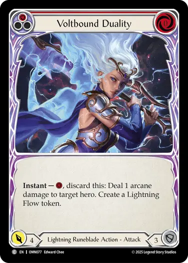 Voltbound Duality OMN077 - Omens of the Third Age - Flesh and blood card