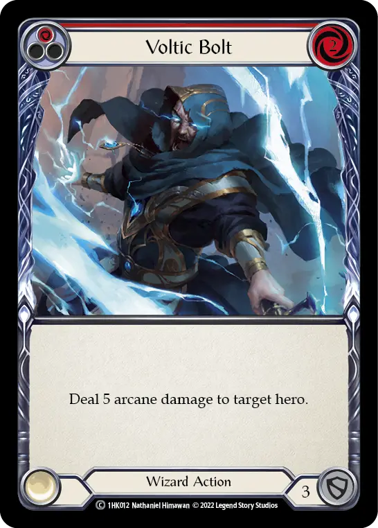 Voltic Bolt RED 1HK012 - Kano - Blitz Deck - Flesh and blood card