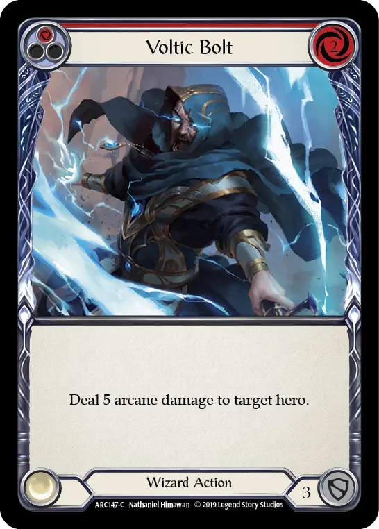 Voltic Bolt RED ARC147 - Arcane Rising - Flesh and blood card