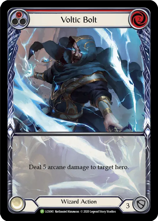 Voltic Bolt RED LGS041-RF - Armory - Season 3 - Flesh and blood card