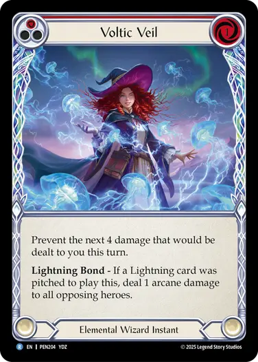 Voltic Veil PEN204 - Compendium of Rathe - Flesh and blood card