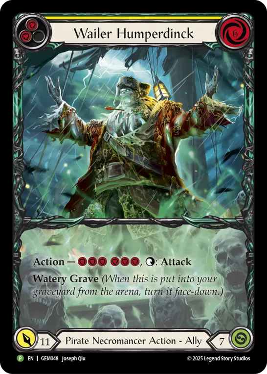 Wailer Humperdinck YELLOW GEM048-RF - GEM - Pack 2 - Flesh and blood card