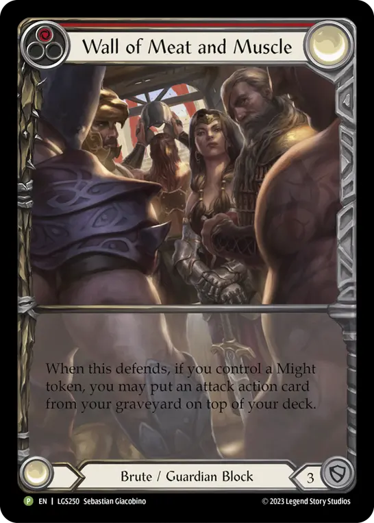 Wall of Meat and Muscle RED LGS250-RF - Armory - Season 12 - Flesh and blood card