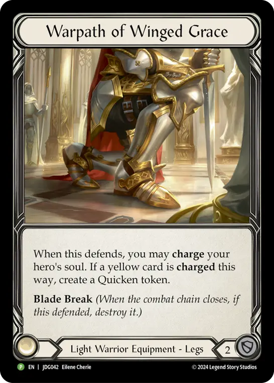 Warpath of Winged Grace JDG042-CF - Judge Pack 6 - Flesh and blood card