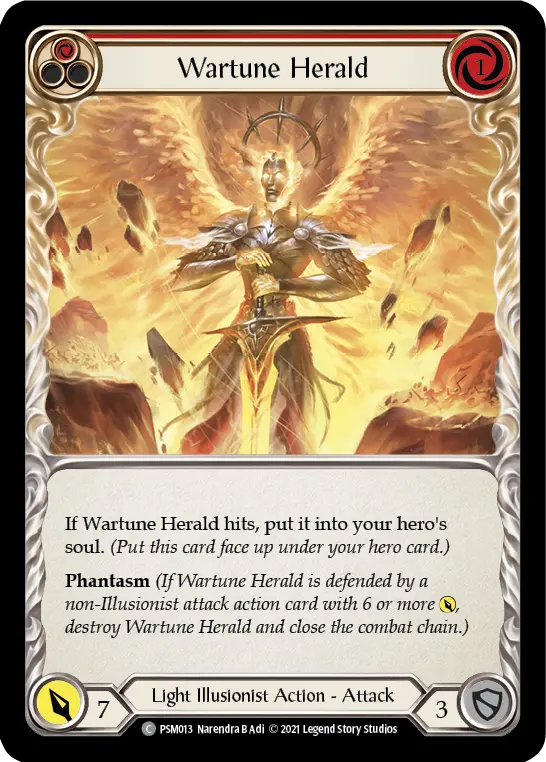 Wartune Herald RED PSM013 - Prism - Blitz Deck - Flesh and blood card