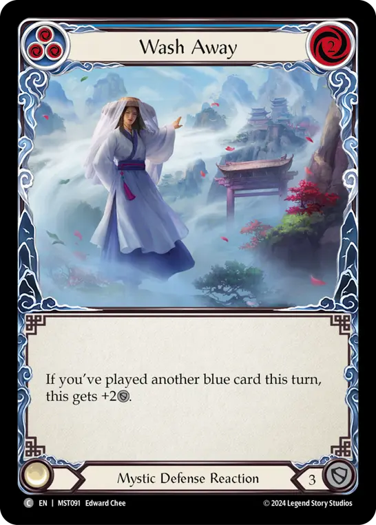 Wash Away BLUE MST091 - Part the Mistveil - Flesh and blood card