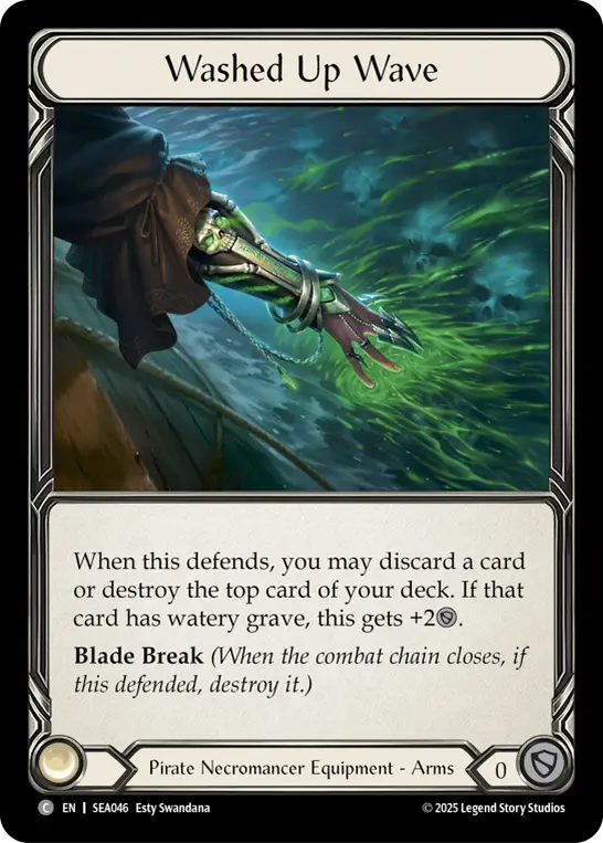 Washed Up Wave SEA046-TP - High Seas - Treasure Pack - Flesh and blood card