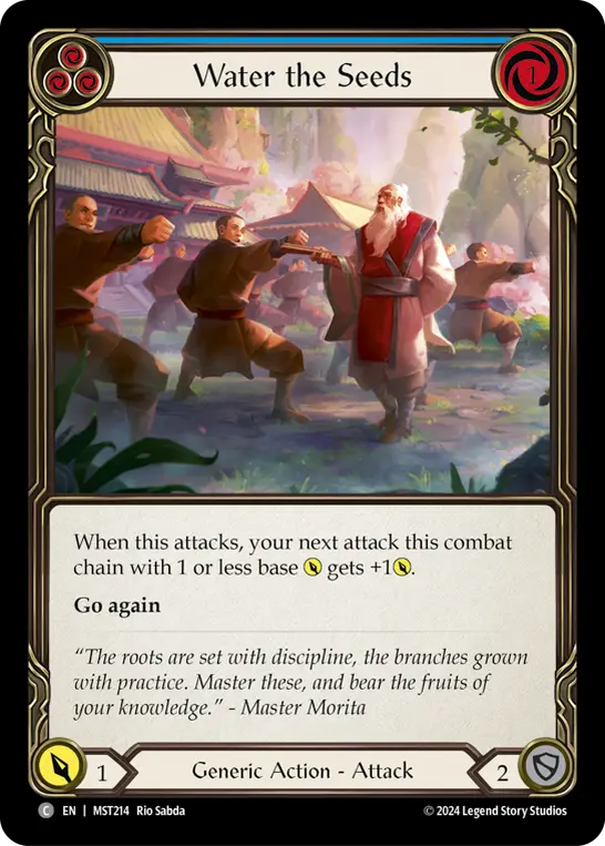 Water the Seeds BLUE MST214 - Part the Mistveil - Flesh and blood card