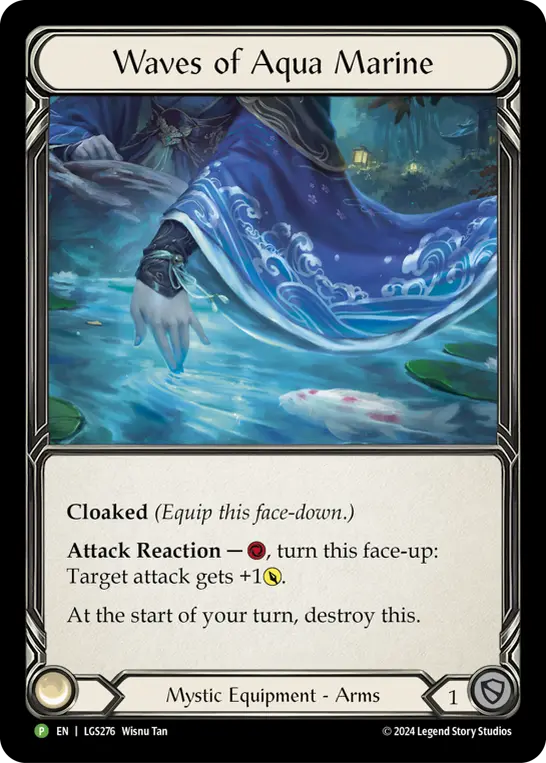 Waves of Aqua Marine LGS276-RF - Pre-release - Part the Mistveil - Flesh and blood card