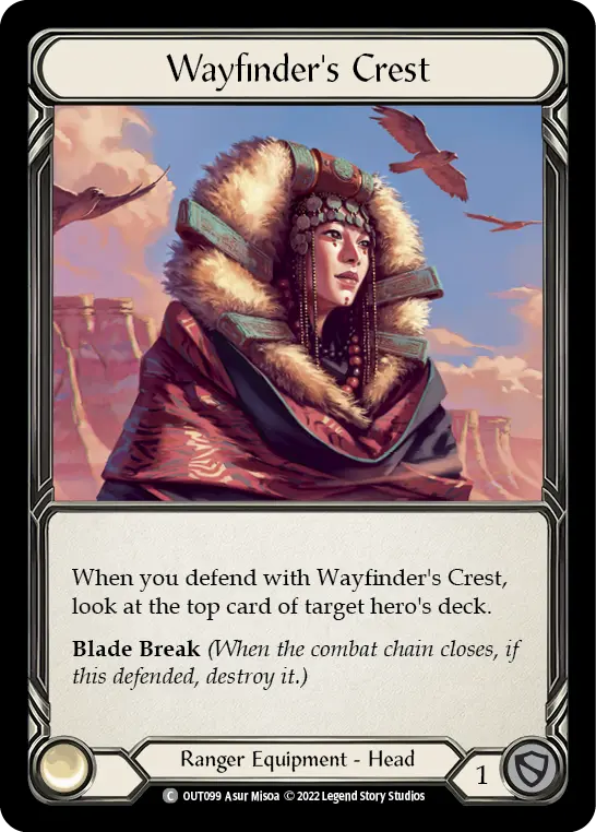 Wayfinder's Crest OUT099 - Outsiders - Flesh and blood card
