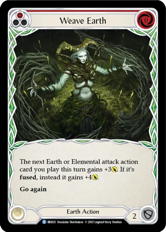Weave Earth RED BRI021 - Briar - Blitz Deck - Flesh and blood card