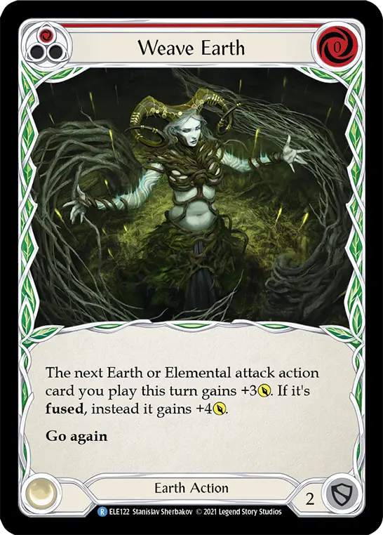 Weave Earth RED ELE122 - Tales of Aria - Flesh and blood card