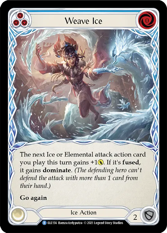 Weave Ice BLUE ELE156 - Tales of Aria - Flesh and blood card