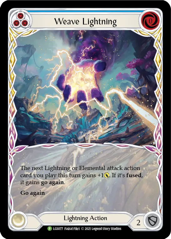 Weave Lightning BLUE LGS077-RF - Armory - Season 5 - Flesh and blood card
